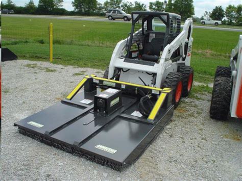 bobcat skid steer with bush hog attachment for rent|skid steer trencher attachment rental.